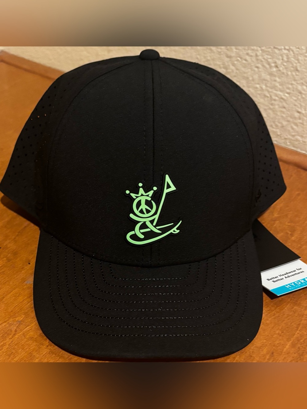 NWT Scotty Cameron Gallery MELIN A-Game Hydro Peace Flag Surfer Golf Hat Black